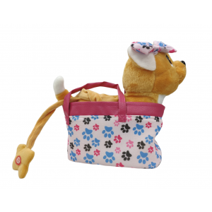 Мягкая игрушка Собака Chi-mate пласт корпус со щенком в сумке  27744 №2