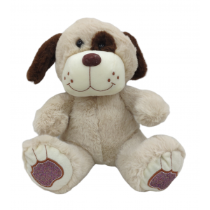 Мягкая игрушка Собака с блестяшкой на лапе 35 см 01645  №2
