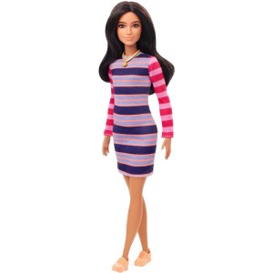 Barbie в полосатом платье GYB02