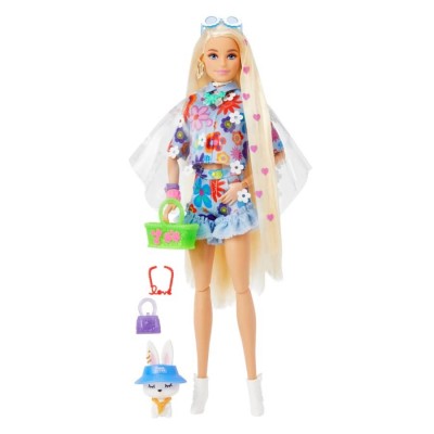 Кукла Barbie Extra Кукла и акс-ры, дополнительная кукла с домашним животным HDJ45
