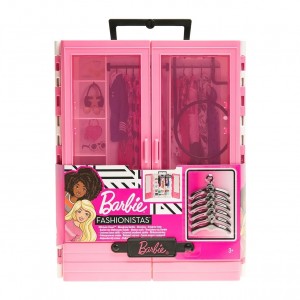Barbie Розовый шкаф - чемодан для Барби GBK11