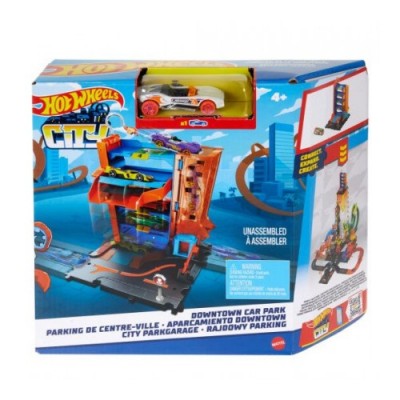 Hot Wheels Трек Крытая парковка HDR24/HDR28 Mattel