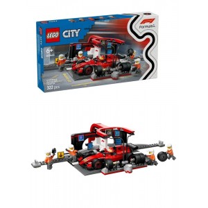 Конструктор Lego 60443 Город Пит-стоп F1® с болидом Ferrari