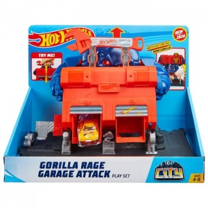 Игровой набор Hot Wheels Атака разъяренной гориллы GJK89
