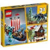 Конструктор Lego Creator 31132 Корабль викингов и змея Мидгард