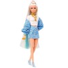 Barbie & Ken Кукла Extra Блондинка в голубом костюме HHN08 Mattel