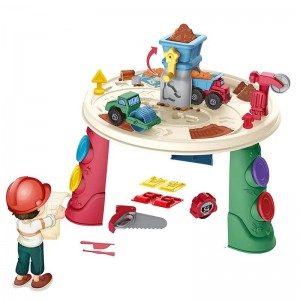 Стол для игрушек из теста со спецтехникой Engineer 8721