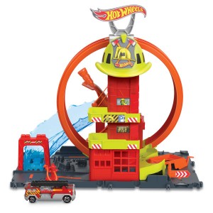 Набор игровой HKX410 Hot Wheels городская пожарная станция