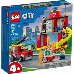 Конструктор Lego City 60375 Пожарная часть и пожарная машина