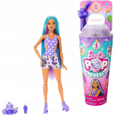 Кукла Barbie Pop Reveal серия Fruit Виноградный сок HNW44