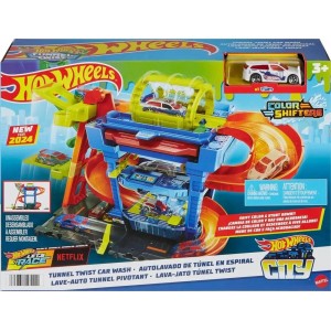 Игровой набор Hot Wheels Автомойка с вращающимся туннелем HTN80