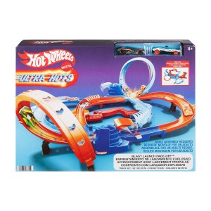 Игрушечный набор Hot Wheels Ultra Hots для гонок Face-Off с 2 машинками HXR71