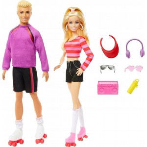 Игровой набор Barbie и Кен на роликах HXK90