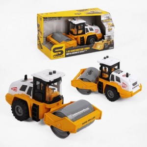 JS129B-1 Игрушечный дорожный каток 1:16 с трением светом и музыкой №3