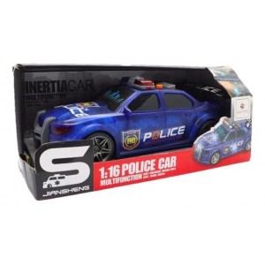 JS124H Игрушечная полицейская машинка 1:16 с трением, светом и звуком №3