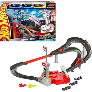 JDY15 Игровой набор Hot Wheels Racing - Гоночная трасса Формулы-1 JDY15